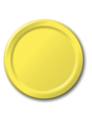 Prato Grande Liso - Amarelo 22cm
